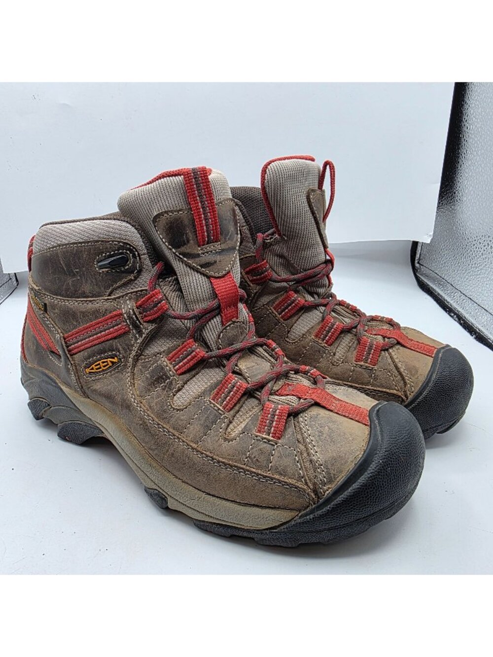 Keen Targhee II Mid Waterproof Womens Size 9 Brown Hiking Boots Outdoor Shoes